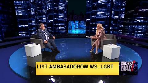 Andrzej Dera o liście ambasadorów w sprawie środowisk LGBT