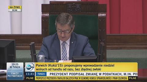 Sejm uchwalił ustawę o ograniczeniu handlu w niedziele