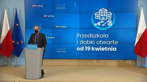 Niedzielski: Podjęliśmy decyzję o przedłużeniu restrykcji o tydzień. Wyjątek dotyczy przedszkoli i żłobków