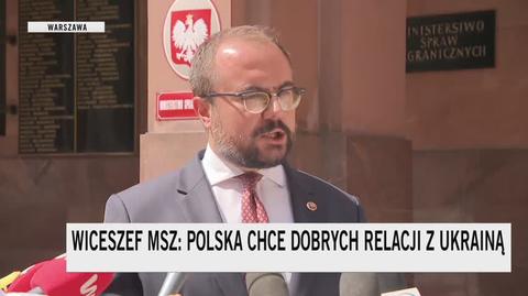 Wiceszef MSZ Paweł Jabłoński o relacjach polsko-ukraińskich