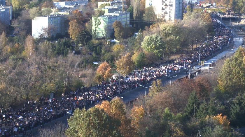 Protesty W Polsce Po Decyzji TK Ws Aborcji T umy Na Placu W 