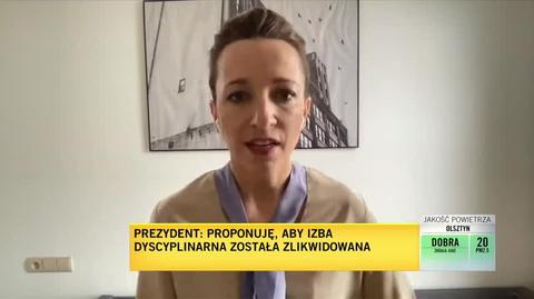 Gregorczyk-Abram: prezydent próbuje narzucić trochę brokatu i udawać, że jest to rozwiązanie