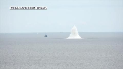 Neutralizacja miny z dna portu w Gdyni