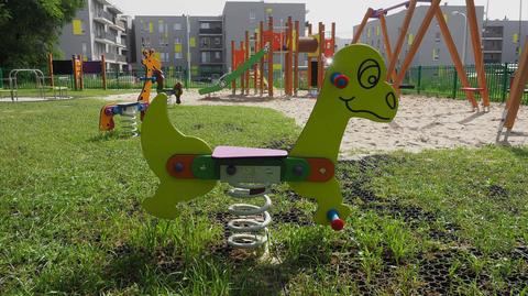 Lublin. Plac zabaw został oddany do użytku w sierpniu 2022 roku. Zbudowano go z budżetu obywatelskiego 