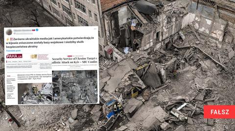 Dzieci z przedszkola w Kijowie uciekają przed rosyjskim atakiem 