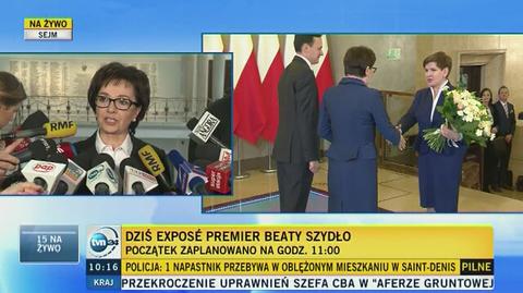 Witek przed expose premier Beaty Szydło