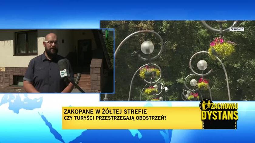 Właściciel pensjonatu z Zakopanego o turystach w żółtej strefie