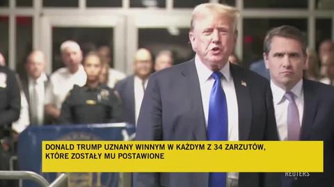 Komentarz Donalda Trumpa po ogłoszeniu wyroku