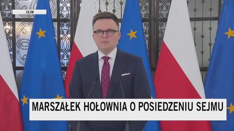 Hołownia o szarpaninie przed Sejmem: może Antoni Macierewicz ma dar bilokacji