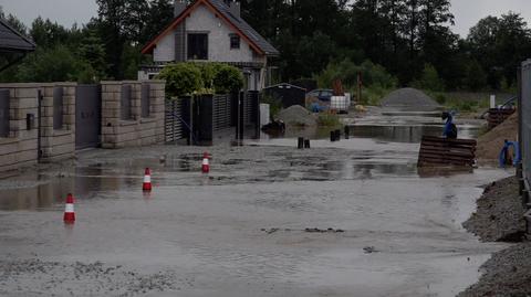 Kilkanaście zalanych domów na Dolnym Śląsku 