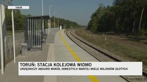 Toruń. Urzędniczy absurd wokół wybudowanego przystanku kolejowego 