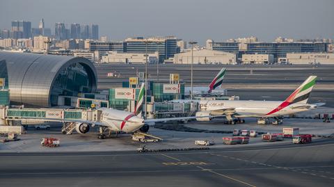 Lotnisko w Dubaju na nagraniach z 2021 roku