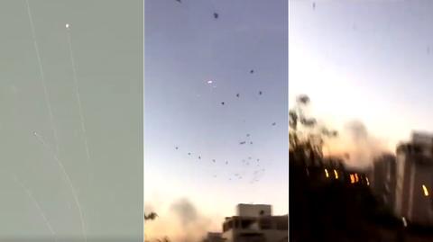 Dziesiątki rakiet wystrzelonych w stronę Izraela przez Palestyńczyków 
