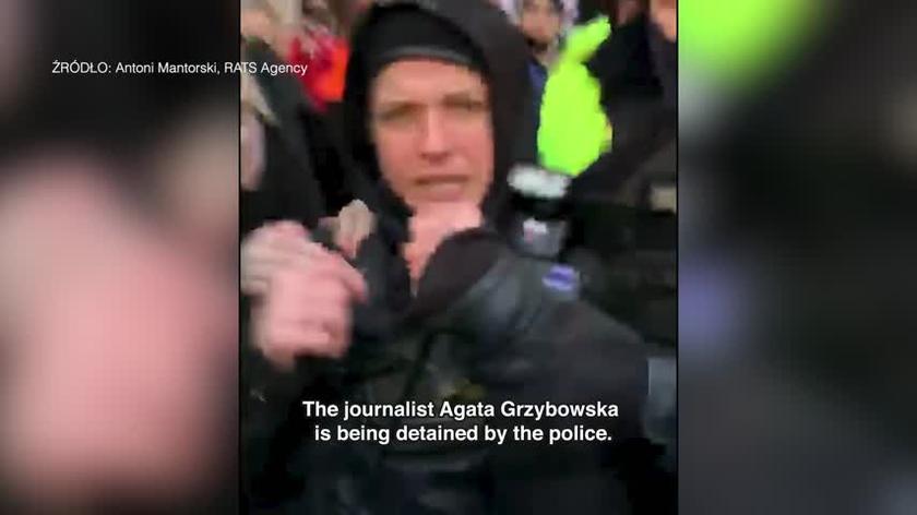 Zatrzymanie reporterki Agaty Grzybowskiej