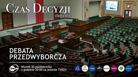 Debata przedwyborcza w TVN24