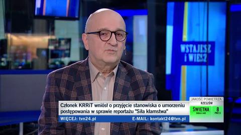 prof. Kowalski o swoim stanowisku o umorzeniu postępowania w sprawie reportażu "Siła kłamstwa"