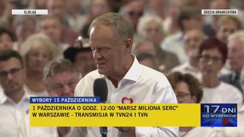 "Szansa jest na wyciągnięcie ręki". Tusk podał wyniki wewnętrznego sondażu