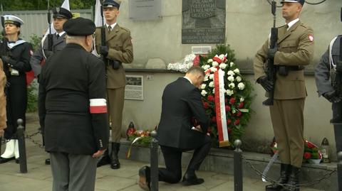 Andrzej Duda upamiętnił ofiary niemieckiego obozu przejściowego na Zieleniaku na Ochocie
