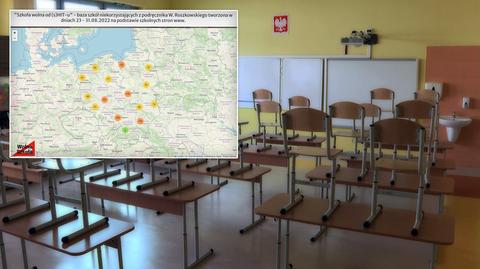 Mapa szkół, które nie chcą używać podręcznika do HiT profesora Roszkowskiego. Relacja reportera TVN24 (materiał z 02.09.2022)