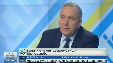 Schetyna: PiS ma wysokie poparcie dzięki budżetowi, jaki zostawiła po sobie PO