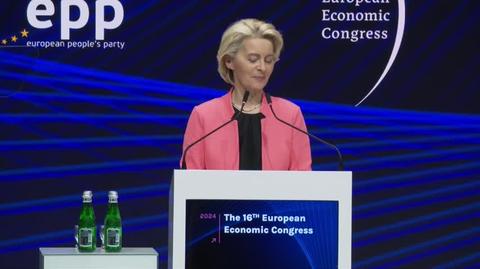 EU Commission President Ursula von der Leyen's speech during European Economic Congress in Katowice