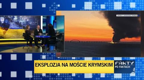 Przedlacki: Ukraińcy są w euforii. Flagowa inwestycja Rosji wylatująca w powietrze robi wrażenie