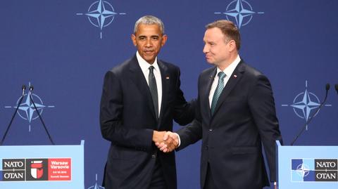 Cała konferencja prasowa Baracka Obamy i Andrzeja Dudy 