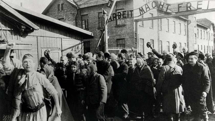 Teren byłego obozu zagłady Auschwitz-Birkenau (wideo archiwalne)