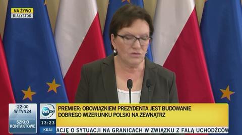 Kopacz: prezydent na pewno wróci, posadę ma całkiem niezłą 