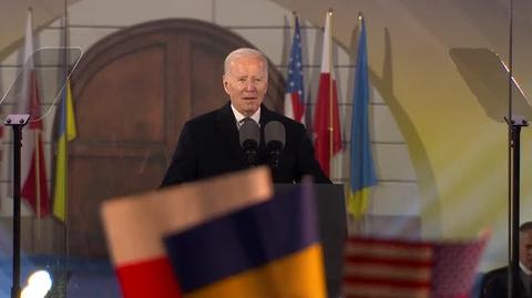 Joe Biden w Warszawie. Całe przemówienie w języku angielskim