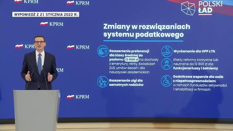 Morawiecki: wszyscy bez wyjątku, których łączne wynagrodzenie wyniesie do 12 800, zyskają albo nie stracą ani złotówki na Polskim Ładzie (wypowiedź z 21 stycznia)