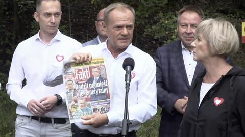 Tusk: PiS i Jarosław Kaczyński przyzwyczaili się do tego, że spółki Skarbu Państwa są po to, żeby je bez litości doić