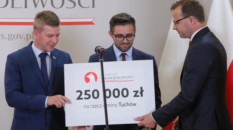 250 tysięcy złotych dla gminy Tuchów z Funduszu Sprawiedliwości 