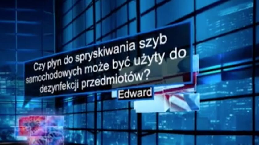 Czy płyn do spryskiwania szyb może być użyty do dezynfekcji przedmiotów? Dr Michał Sutkowski odpowiada