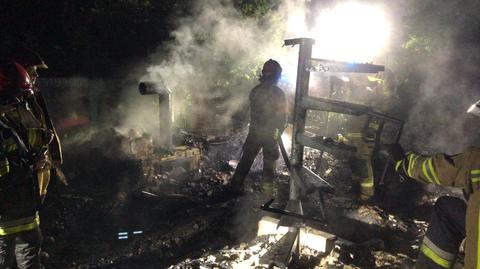 Cyk: W pożarze altany zginęły dwie osoby