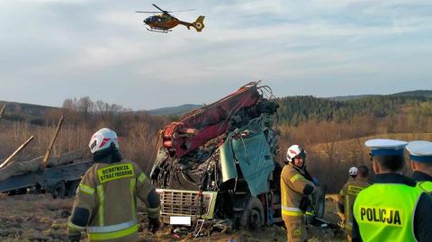 Wypadek w Leszczawie Dolnej