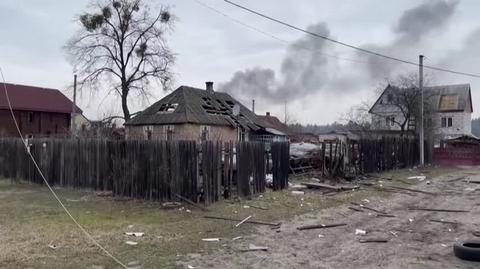 Ukraińscy żołnierze w zniszczonych miastach obwodu kijowskiego [30.03.2022]