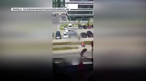 Wrocław. Policjanci interweniują, kierowca ucieka. Pada strzał