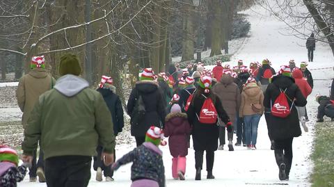 Bieg Pomocników św. Mikołaja w Łazienkach Królewskich 