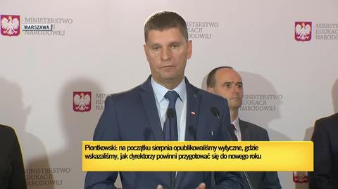 Minister Piontkowski o przygotowaniu szkół do 1 września