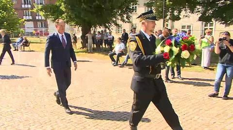 Ambasador USA Mark Brzezinski złożył kwiaty przy Pomniku Obrońców Poczty Polskiej w Gdańsku