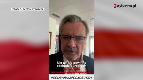 Życzenia od dziennikarzy dla Andrzeja Poczobuta