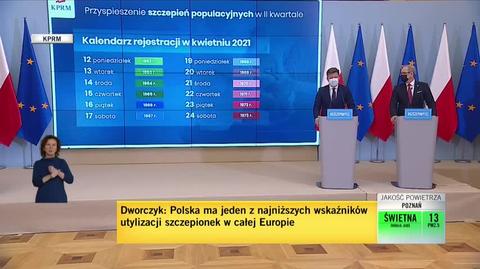 Dworczyk: od poniedziałku od północy osoby urodzone w 1962 roku mogą rejestrować się na szczepienia