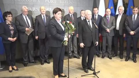 Wystąpienie premier Beaty Szydło po powrocie z unijnego szczytu
