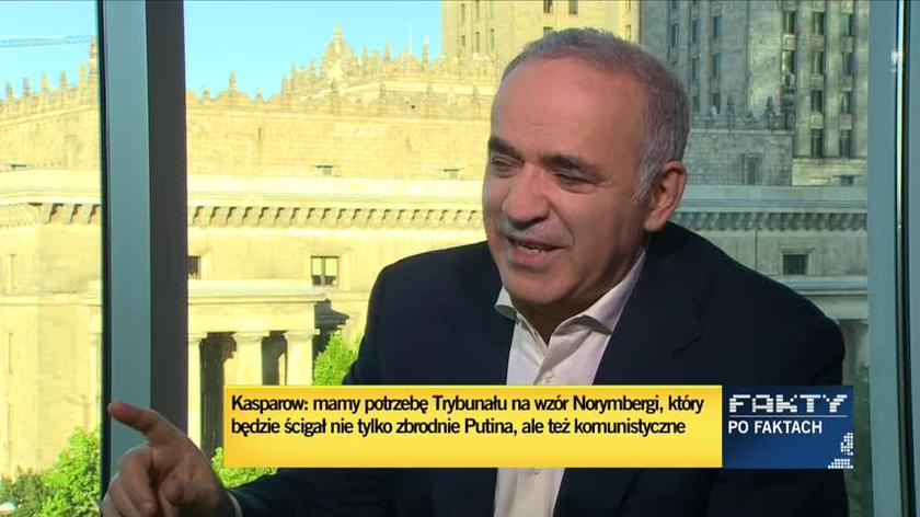 Kasparow: jedynym sposobem na zakończenie wojny w Ukrainie jest zniszczenie machiny wojennej Putina