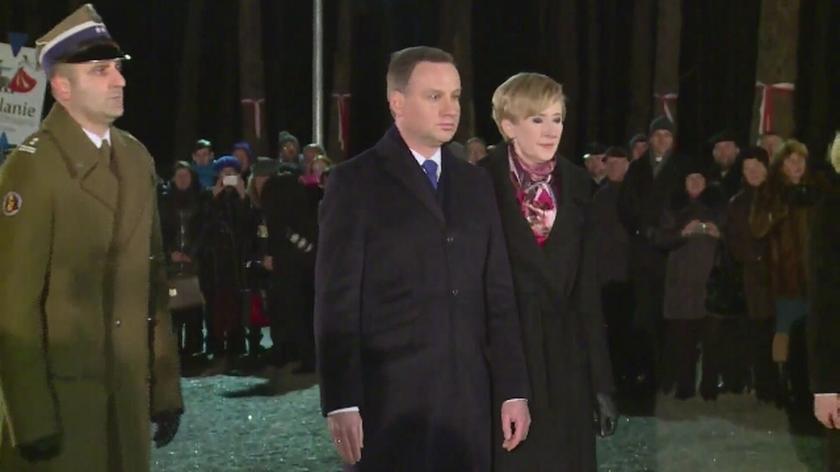 Prezydent Andrzej Duda z małżonką w Bykowni