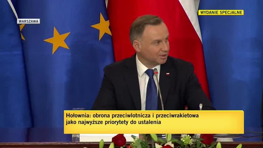 Andrzej Duda otwiera posiedzenie Rady Bezpieczeństwa Narodowego