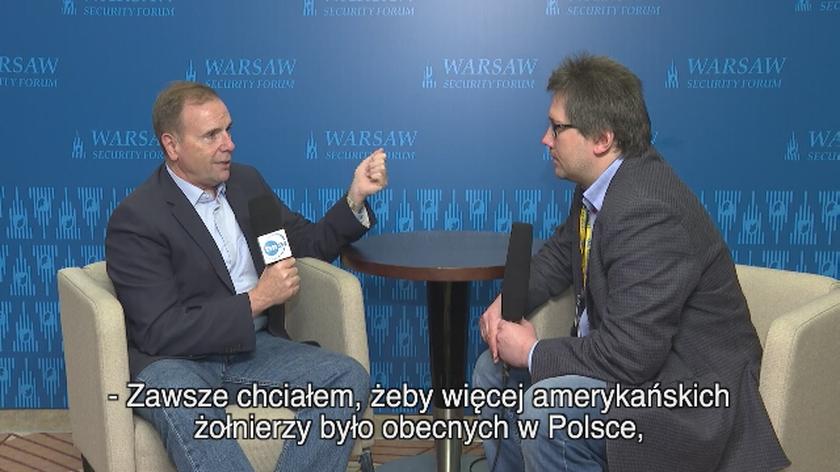 "Zawsze chciałem, żeby więcej amerykańskich żołnierzy było obecnych w Polsce"