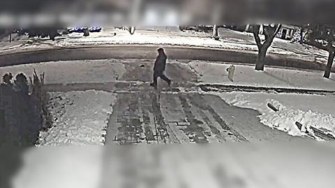 Podejrzana osoba w okolicy domu Bernarda i Honey Shermanów (nagranie z grudnia 2017 roku)
