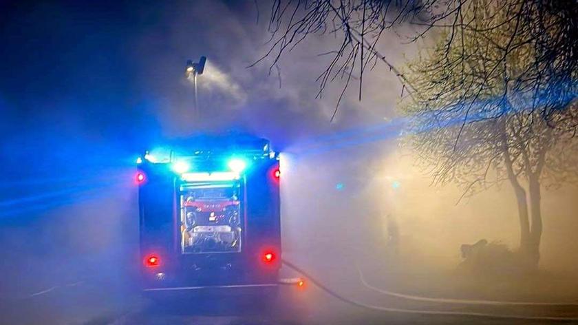 Tragiczny pożar w Kozłówku na Podkarpaciu. Jedna osoba nie żyje 
